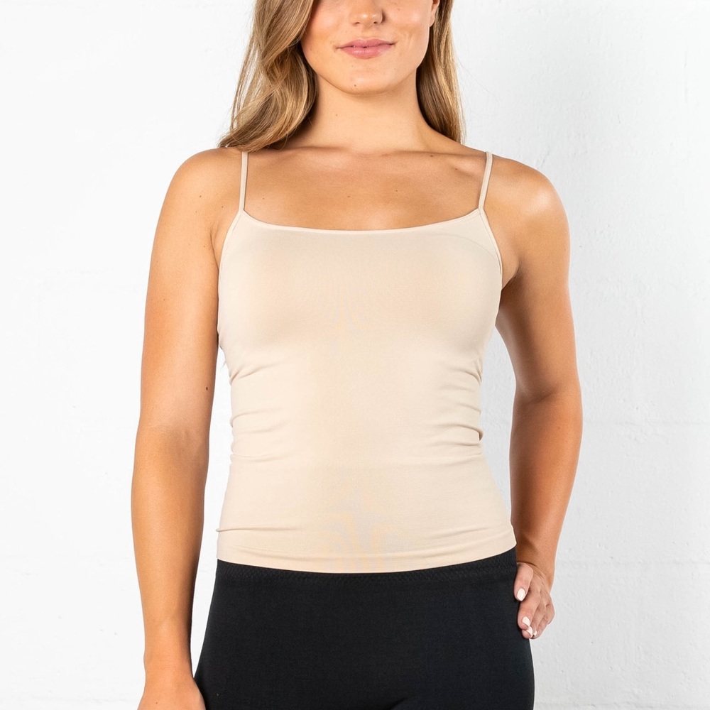 NWOT NikiBiki seamless short camisole, nude stone